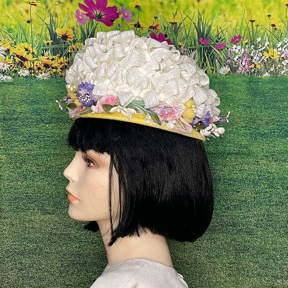 VTG 60s Sears Fashion Millinery Hat - Picture 2 of 6